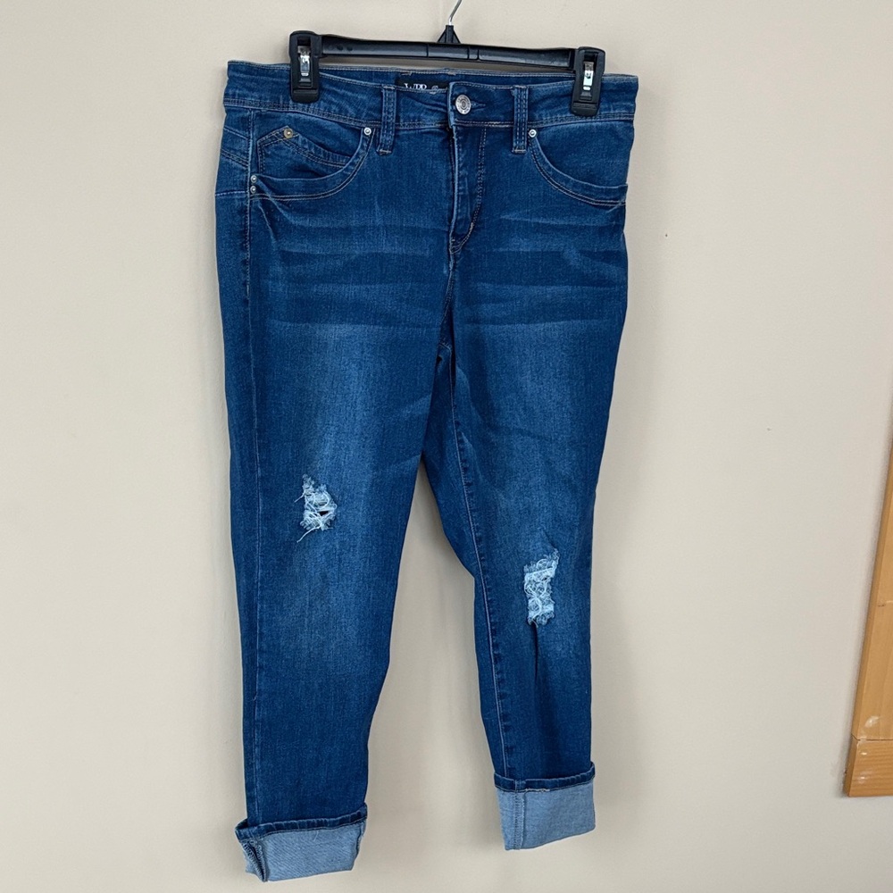 Royalty For Me Dark Blue Ankle Jeans